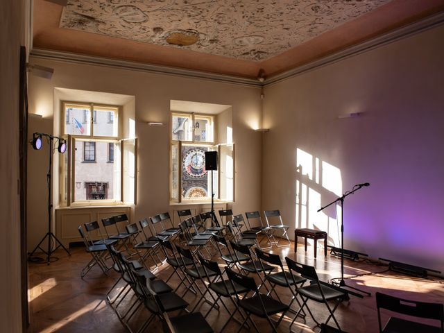 Reprezentativní prostory s výhledem na Staroměstský orloj na konference v Praha